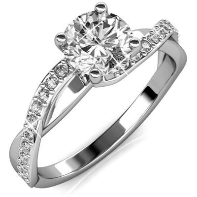 MYC Paris Eleanor Ring - Silber und Kristall Weißsilber Q MYC Paris Eleanor Ring - Silber und Kristall Weißsilber Q