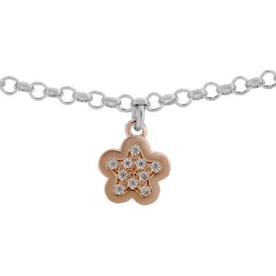 Orphelia 'Nixie' Damen-Armband aus 925er Sterlingsilber – Silber/Rosé ZA-7377 Silber und Roségold Einheitsgröße Orphelia 'Nixie' Damen-Armband aus 925er Sterlingsilber – Silber/Rosé ZA-7377 Silber und Roségold Einheitsgröße