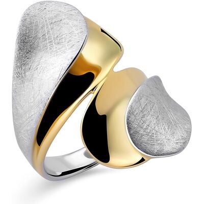 Orphelia Damen-Ring Sterling-Silber 925 – Silber/Gold ZR-7508 Silber Gold Q Orphelia Damen-Ring Sterling-Silber 925 – Silber/Gold ZR-7508 Silber Gold Q