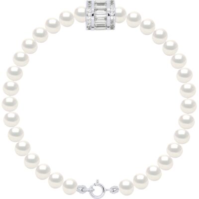 Ateliers Saint Germain Armbandreihe aus echten Süßwasser-Zuchtperlen, halbrund, 5–6 mm Weiß Einheitsgröße Ateliers Saint Germain Armbandreihe aus echten Süßwasser-Zuchtperlen, halbrund, 5–6 mm Weiß Einheitsgröße