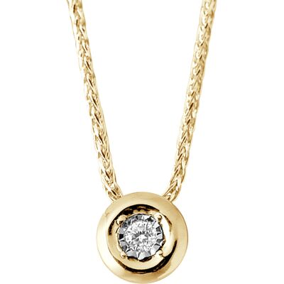 Diadema Halskette Diamant Solitär 0,020 Karat Serti Illusion 0,50 Karat Gelbgold Weiß Einheitsgröße Diadema Halskette Diamant Solitär 0,020 Karat Serti Illusion 0,50 Karat Gelbgold Weiß Einheitsgröße