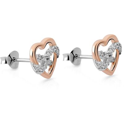 Orphelia 'Jasmina' Damen Ohrringe aus 925er Sterling Silber - Silber/Rosé ZO-7483 Silber und Roségold Einheitsgröße Orphelia 'Jasmina' Damen Ohrringe aus 925er Sterling Silber - Silber/Rosé ZO-7483 Silber und Roségold Einheitsgröße