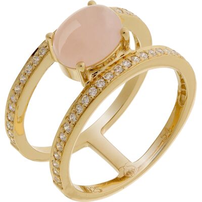Orphelia Damen-Ring Sterling-Silber 925 – Gold ZR-7122/G Gold K Orphelia Damen-Ring Sterling-Silber 925 – Gold ZR-7122/G Gold K