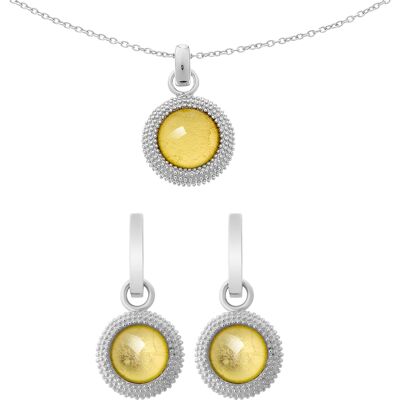 Orphelia Damen 925 Sterling Silber Set: Kettenanhänger + Ohrringe - Silber SET-6041/2 Silber Einheitsgröße Orphelia Damen 925 Sterling Silber Set: Kettenanhänger + Ohrringe - Silber SET-6041/2 Silber Einheitsgröße