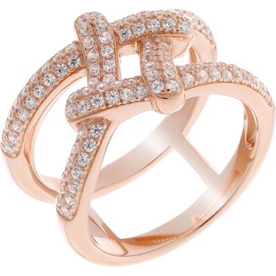 Orphelia Damen-Ring Sterling-Silber 925, Rosé, ZR-7277 Rose O 1/2 Orphelia Damen-Ring Sterling-Silber 925, Rosé, ZR-7277 Rose O 1/2