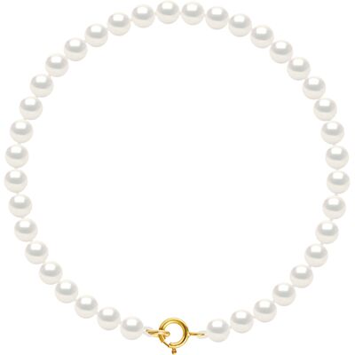 DIADEMA - Armband - Echte Süßwasserperlen - Weiß - Gelbgold Weiß Einheitsgröße DIADEMA - Armband - Echte Süßwasserperlen - Weiß - Gelbgold Weiß Einheitsgröße