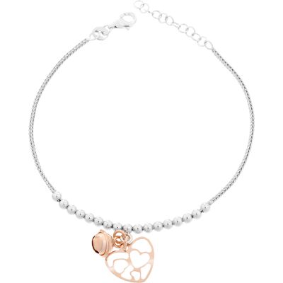 Orphelia Damen-Armband aus 925er Sterlingsilber – Silber/Rosé ZA-7109 Silber und Roségold Einheitsgröße Orphelia Damen-Armband aus 925er Sterlingsilber – Silber/Rosé ZA-7109 Silber und Roségold Einheitsgröße