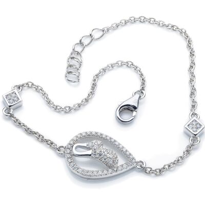 Orphelia Damen-Armband aus 925er Sterlingsilber – Silber ZA-1000 Silber Einheitsgröße Orphelia Damen-Armband aus 925er Sterlingsilber – Silber ZA-1000 Silber Einheitsgröße