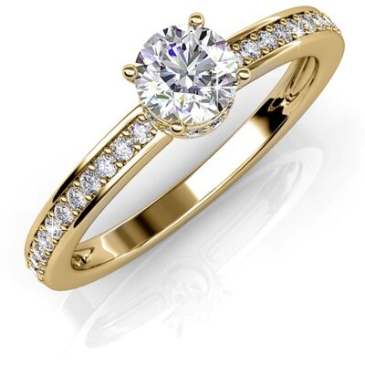 MYC Paris Elise Ring - Gold und Kristall Gold L 1/2 MYC Paris Elise Ring - Gold und Kristall Gold L 1/2