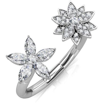 MYC Paris Fraternal Bloom Ring - Silber und Kristall Silber Ö MYC Paris Fraternal Bloom Ring - Silber und Kristall Silber Ö
