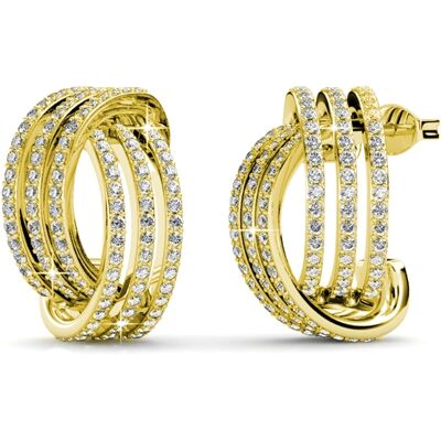 MYC Paris Cherish Ohrringe - Gold und Kristall Gold Einheitsgröße MYC Paris Cherish Ohrringe - Gold und Kristall Gold Einheitsgröße