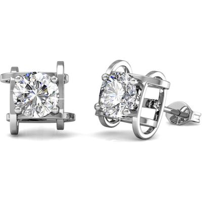 MYC Paris Roxy Ohrringe - Silber und Kristall Silber Einheitsgröße MYC Paris Roxy Ohrringe - Silber und Kristall Silber Einheitsgröße