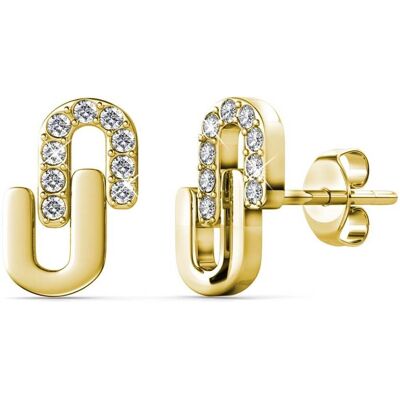 MYC Paris Union Ohrringe - Gold und Kristall Gold Einheitsgröße MYC Paris Union Ohrringe - Gold und Kristall Gold Einheitsgröße