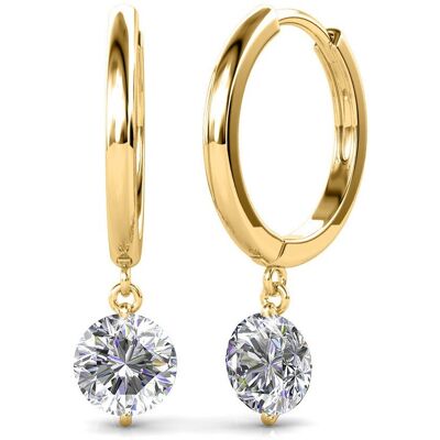 MYC Paris Grace Ohrringe - Gold und Kristall Gold Einheitsgröße MYC Paris Grace Ohrringe - Gold und Kristall Gold Einheitsgröße