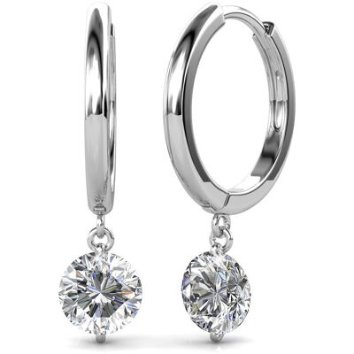 MYC Paris Grace Ohrringe - Silber und Kristall Silber Einheitsgröße MYC Paris Grace Ohrringe - Silber und Kristall Silber Einheitsgröße