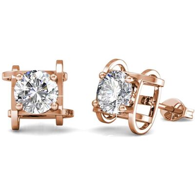 MYC Paris Roxy Ohrringe - Roségold und Kristall Roségold Einheitsgröße MYC Paris Roxy Ohrringe - Roségold und Kristall Roségold Einheitsgröße