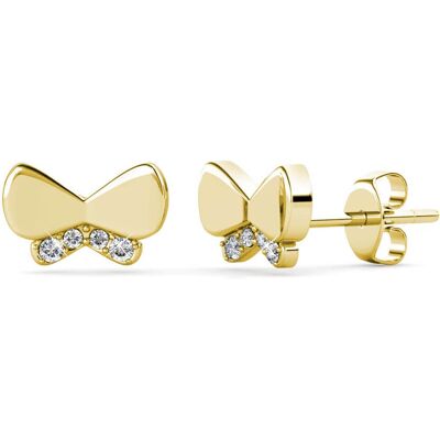MYC Paris Schmetterlingsschleifen-Ohrringe - Gold und Kristall Gold Einheitsgröße MYC Paris Schmetterlingsschleifen-Ohrringe - Gold und Kristall Gold Einheitsgröße