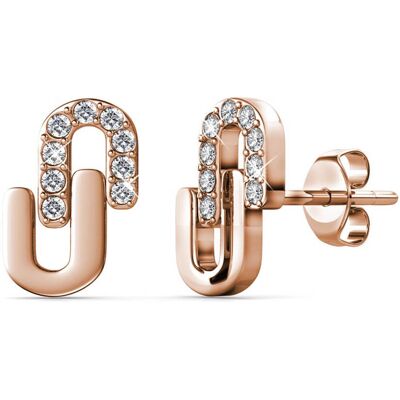 MYC Paris Union Ohrringe - Roségold und Kristall Roségold Einheitsgröße MYC Paris Union Ohrringe - Roségold und Kristall Roségold Einheitsgröße