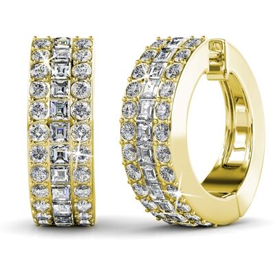 MYC Paris Olena Ohrringe - Gold und Kristall Gold Einheitsgröße MYC Paris Olena Ohrringe - Gold und Kristall Gold Einheitsgröße