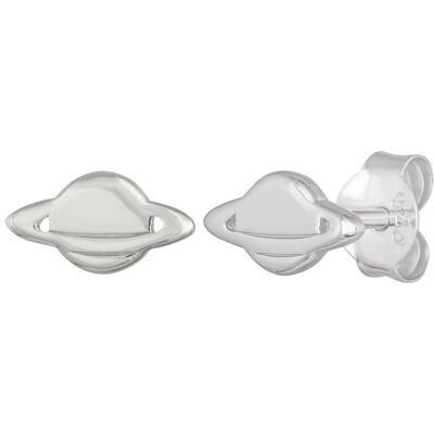 cai Ohrstecker 925 Sterling Silber rhodiniert Planet Saturn Silber Einheitsgröße cai Ohrstecker 925 Sterling Silber rhodiniert Planet Saturn Silber Einheitsgröße