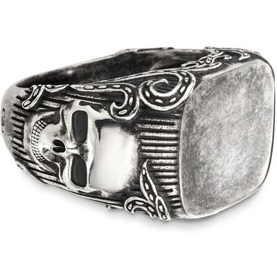 cai Ring 925/- Sterling Silber matt-oxidiert Totenkopf Silber V 1/2 cai Ring 925/- Sterling Silber matt-oxidiert Totenkopf Silber V 1/2