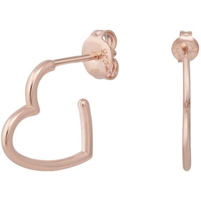 cai Creole 925 Sterling Silber rosé vergoldet Herz klein Roségold Einheitsgröße cai Creole 925 Sterling Silber rosé vergoldet Herz klein Roségold Einheitsgröße