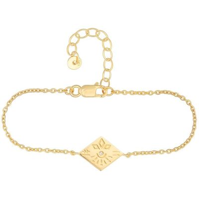 cai Armband 925 Sterling Silber Topas Tattoo Motiv Raute Gold Einheitsgröße cai Armband 925 Sterling Silber Topas Tattoo Motiv Raute Gold Einheitsgröße