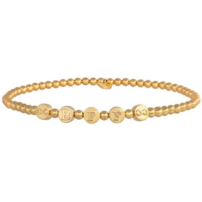 cai Stretch-Armband 925/- Sterling Silber vergoldet BFF Gold Einheitsgröße cai Stretch-Armband 925/- Sterling Silber vergoldet BFF Gold Einheitsgröße