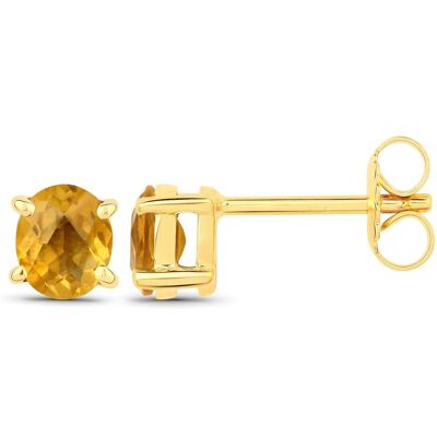Vira Jewels Ohrstecker 925-Sterling Silber vergoldet Glänzend Citrin gelb Gold Einheitsgröße Vira Jewels Ohrstecker 925-Sterling Silber vergoldet Glänzend Citrin gelb Gold Einheitsgröße