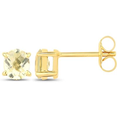 Vira Jewels Ohrstecker 925-Sterling Silber vergoldet Glänzend Lemonquartz gelb Gold Einheitsgröße Vira Jewels Ohrstecker 925-Sterling Silber vergoldet Glänzend Lemonquartz gelb Gold Einheitsgröße
