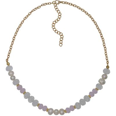 Steuer Modeschmuck Kette Metall glänzend vergoldet Kristall Süßwasserzuchtperle Gold Einheitsgröße Steuer Modeschmuck Kette Metall glänzend vergoldet Kristall Süßwasserzuchtperle Gold Einheitsgröße