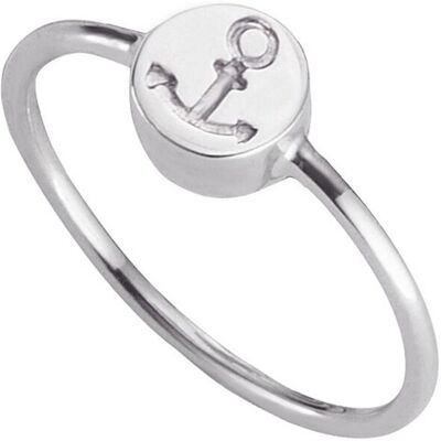 cai Ring 925/- Sterling Silber rhodiniert Anker Silber NICHT cai Ring 925/- Sterling Silber rhodiniert Anker Silber NICHT