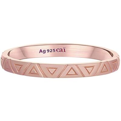 cai Ring 925 Silber rosévergoldet Dreiecke Stacking Roségold R 1/2 cai Ring 925 Silber rosévergoldet Dreiecke Stacking Roségold R 1/2
