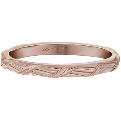 cai Ring 925 Silber rosévergoldet Flechtoptik Stacking Roségold O 1/2 cai Ring 925 Silber rosévergoldet Flechtoptik Stacking Roségold O 1/2