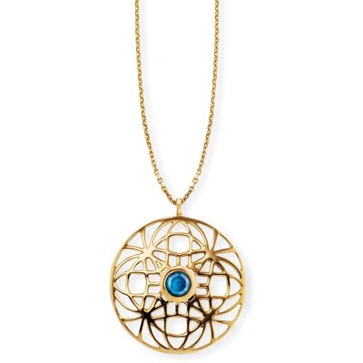 cai Anhänger mit Kette 925/- Sterling Silber vergoldet Topas 70cm Gold Einheitsgröße cai Anhänger mit Kette 925/- Sterling Silber vergoldet Topas 70cm Gold Einheitsgröße
