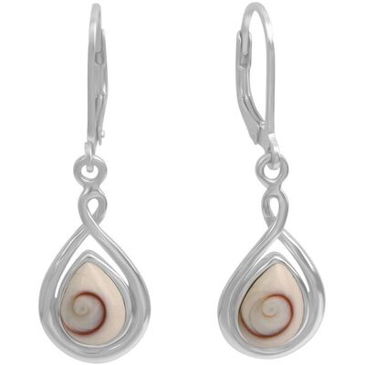 Zeeme Pearls Ohrringe Silber 925 rhodiniert mit weißer Muschel 35mm lang Silber Einheitsgröße Zeeme Pearls Ohrringe Silber 925 rhodiniert mit weißer Muschel 35mm lang Silber Einheitsgröße
