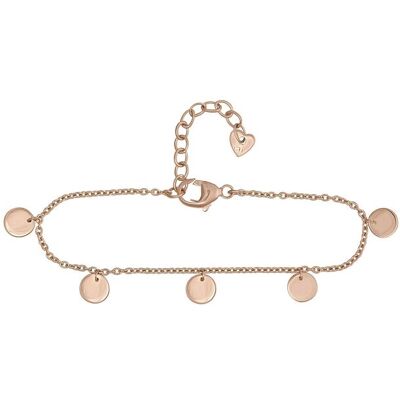 cai Armband 925 Silber rosévergoldet Plättchen Boho Roségold Einheitsgröße cai Armband 925 Silber rosévergoldet Plättchen Boho Roségold Einheitsgröße