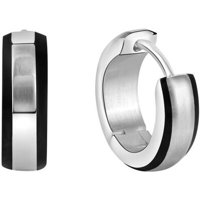 Zeeme Stainless Steel Klappcreolen Edelstahl glanz/matt Ø 13 mm Mehrfarben Einheitsgröße Zeeme Stainless Steel Klappcreolen Edelstahl glanz/matt Ø 13 mm Mehrfarben Einheitsgröße