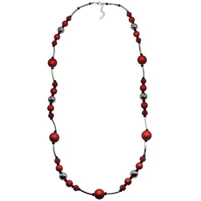 Steuer Modeschmuck Kette Metall Acryl schwarz rot Roségold Einheitsgröße Steuer Modeschmuck Kette Metall Acryl schwarz rot Roségold Einheitsgröße