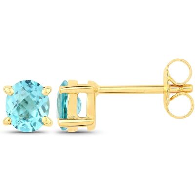 Vira Jewels Ohrstecker 925-Sterling Silber vergoldet Glänzend Apatit blau Gold Einheitsgröße Vira Jewels Ohrstecker 925-Sterling Silber vergoldet Glänzend Apatit blau Gold Einheitsgröße