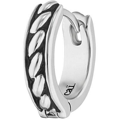cai Single-Ohrring 925 Sterling Silber rhodiniert Farbe schwarz Silber Einheitsgröße cai Single-Ohrring 925 Sterling Silber rhodiniert Farbe schwarz Silber Einheitsgröße