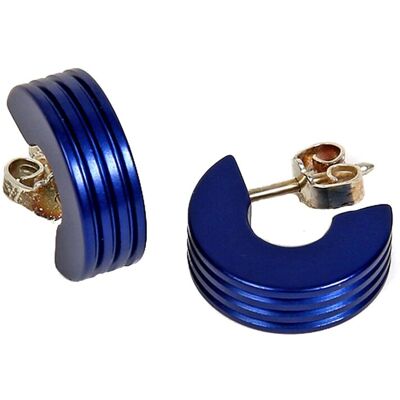 DeMarie Ohrringe eloxiertes Aluminium blau Blau Einheitsgröße DeMarie Ohrringe eloxiertes Aluminium blau Blau Einheitsgröße