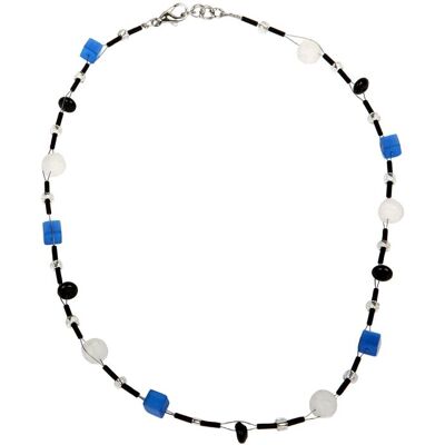 DeMarie Collierkette Edelstahl Onyx Acryl Kristall Mehrfarben Einheitsgröße DeMarie Collierkette Edelstahl Onyx Acryl Kristall Mehrfarben Einheitsgröße