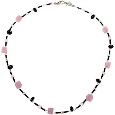 DeMarie Collierkette Edelstahl Onyx Acryl Kristall Mehrfarben Einheitsgröße DeMarie Collierkette Edelstahl Onyx Acryl Kristall Mehrfarben Einheitsgröße