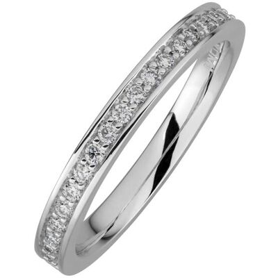 Lyomi Ring 585/- Weißgold 21 synth. Diam. 0,24ct. Silber Q Lyomi Ring 585/- Weißgold 21 synth. Diam. 0,24ct. Silber Q