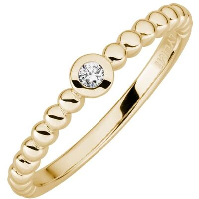 Lyomi Ring 585/-Gelbgold 1 synth. Diam. 0,04ct. Gold NICHT Lyomi Ring 585/-Gelbgold 1 synth. Diam. 0,04ct. Gold NICHT