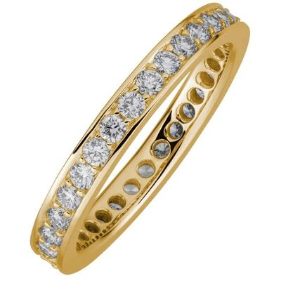 Lyomi Ring 585/- Gelbgold Memoire synth. Diam.0,90ct. Gold Q Lyomi Ring 585/- Gelbgold Memoire synth. Diam.0,90ct. Gold Q