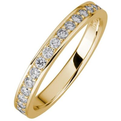 Lyomi Ring 585/- Gelbgold 17 synth. Diam. 0,43ct. Gold NICHT Lyomi Ring 585/- Gelbgold 17 synth. Diam. 0,43ct. Gold NICHT