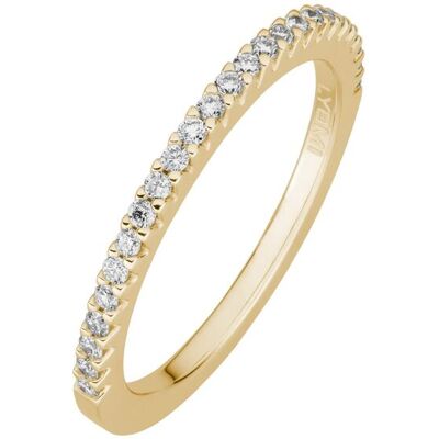 Lyomi Ring 585/- Gelbgold 25 synth. Diam. 0,28ct. Gold NICHT Lyomi Ring 585/- Gelbgold 25 synth. Diam. 0,28ct. Gold NICHT