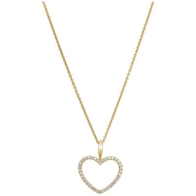 Lyomi Anhänger mit Kette 585/- Gelbgold 36 synth. Diam. 0,24ct. Gold Einheitsgröße Lyomi Anhänger mit Kette 585/- Gelbgold 36 synth. Diam. 0,24ct. Gold Einheitsgröße